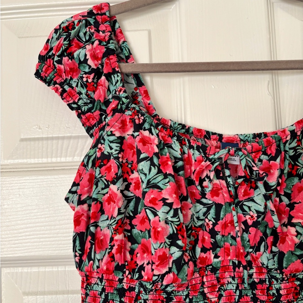 Floral Milkmaid Mini Dress